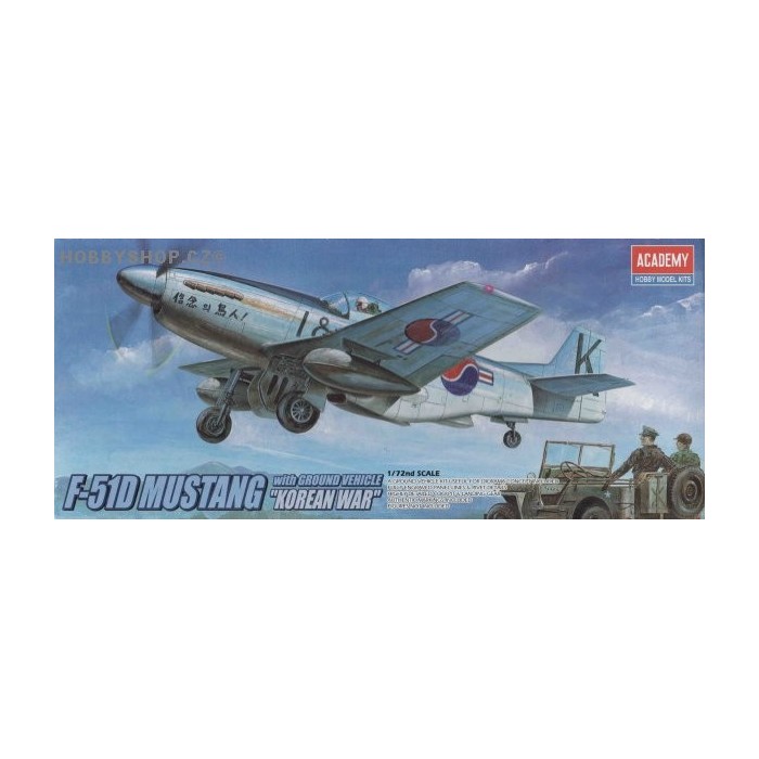 F-51D Mustang Korean War with Jeep - 1/72 kit