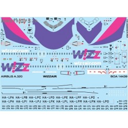 Airbus A320 Wizz! Air - 1/144 decal