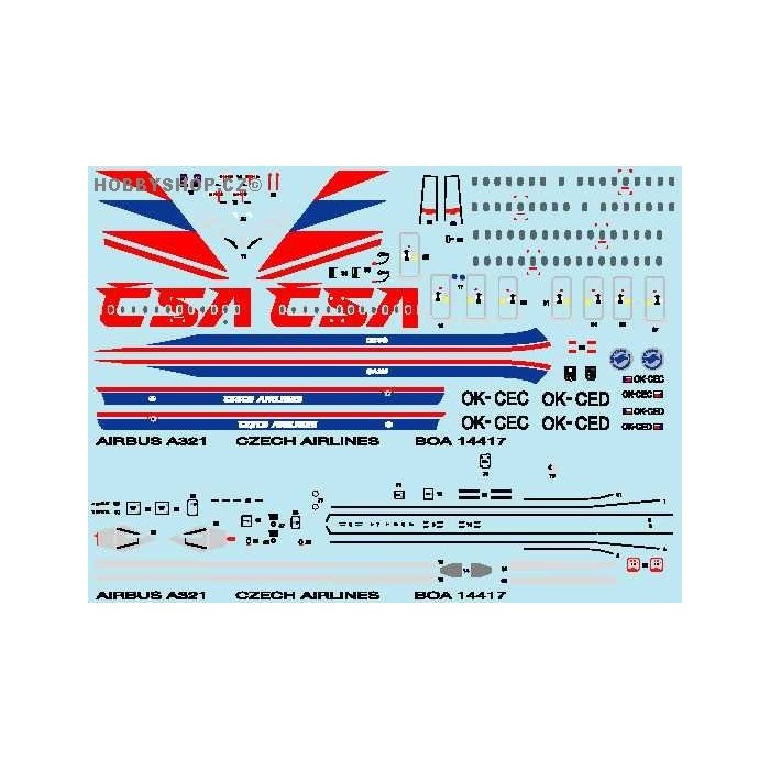 Airbus A321 CSA - 1/144 decal