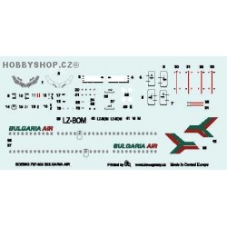 Boeing 737-300 Bulgaria Air - 1/144 decal