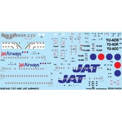 Boeing 737-400 JAT Airways - 1/144 decal