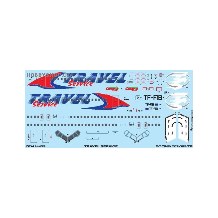 Boeing 767-300 Travel Service - 1/144 decal