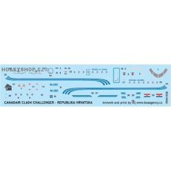 CL-604 Challenger Republika Hrvatska - 1/144 decal