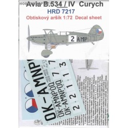 Avia B-534 IV. version Curych - 1/72 decal