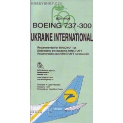 Boeing 737-300 Ukraine Intl. - 1/144 decal