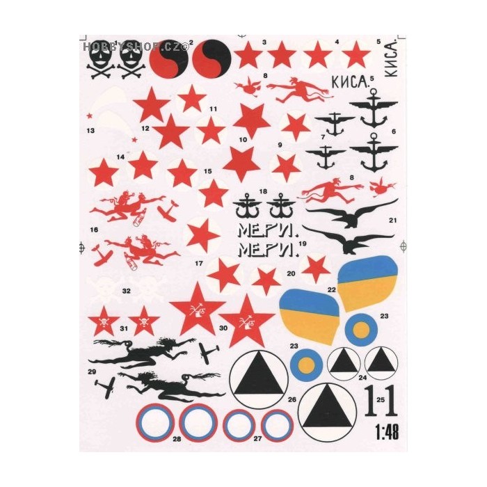 Nieuport 17-24bis - 1/48 decal