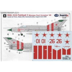 MiG-21S 1968 Invasion - 1/48 decal