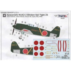 N1K2-J Shiden-kai Type 21 - 1/72 decal