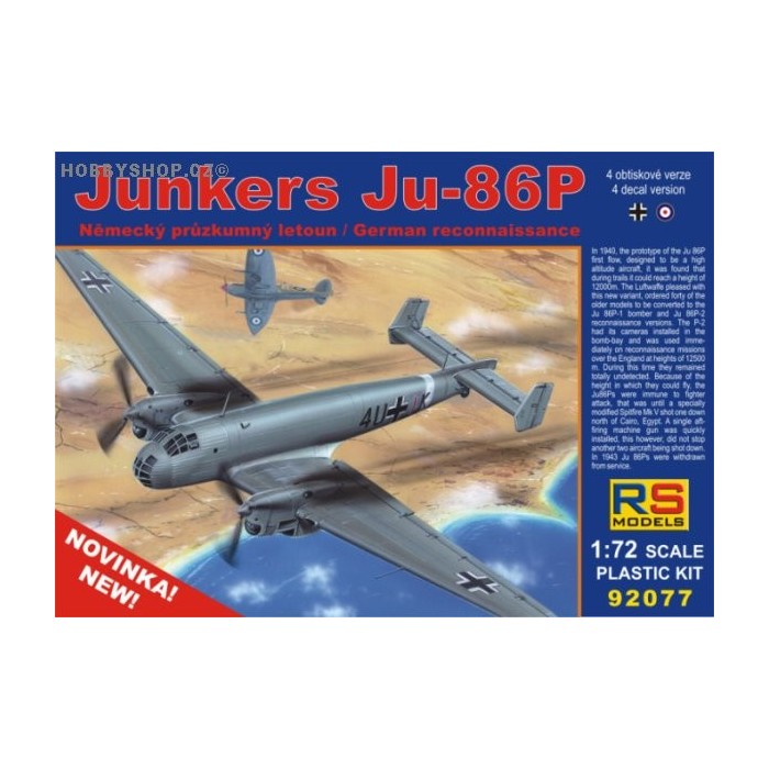 Junkers Ju 86P - 1/72 kit