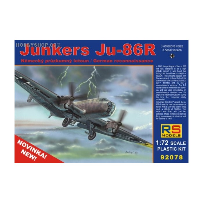 Junkers Ju 86R - 1/72 kit