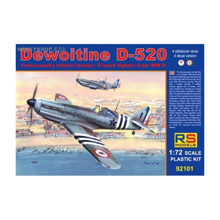Dewoitine D.520 Free France - 1/72 kit