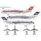 Douglas DC-9-32 Swissair, JAT - 1/144 kit