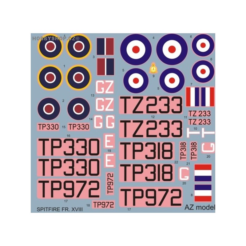 Supermarine Spitfire Mk.XVIII 1/72 kit