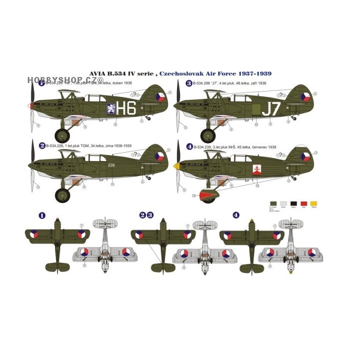 Avia B-534 IV.serie - 1/48 decal