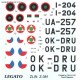 Bucker Bu 181 / Zlin Z-381 - 1/72 decal