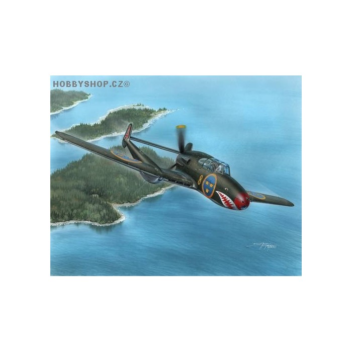 Saab J-21A - 1/72 kit