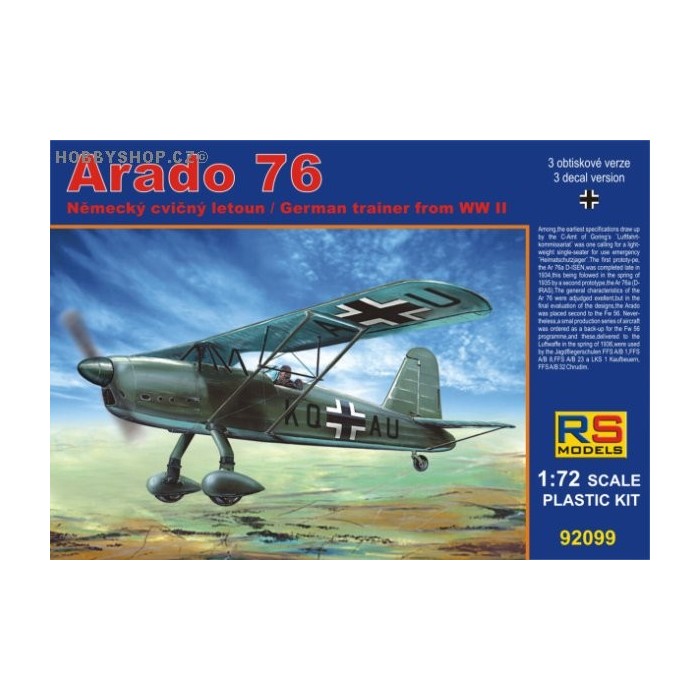 Arado Ar 76 in A/B - 1/72 kit