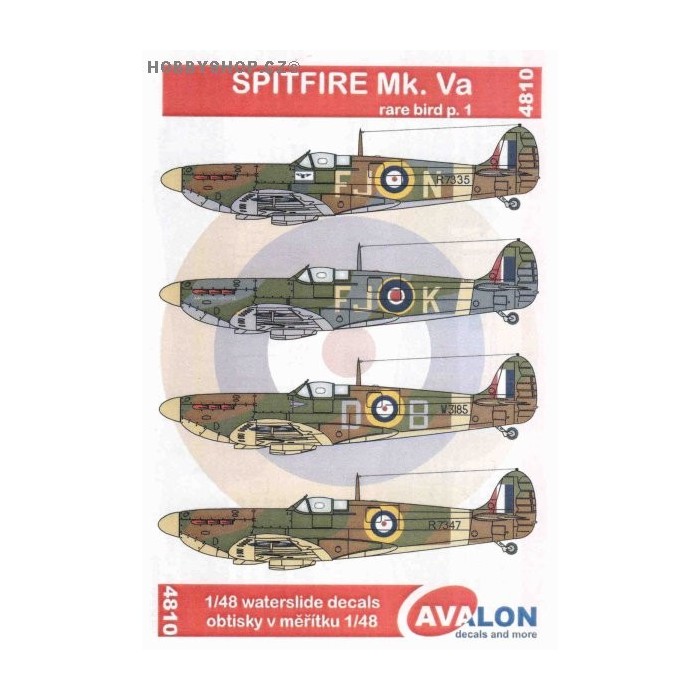 Spitfire Mk.Va Rare Bird Part I. - 1/48 decal