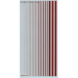 Insignia Red (F.S.31936) Slim Strips