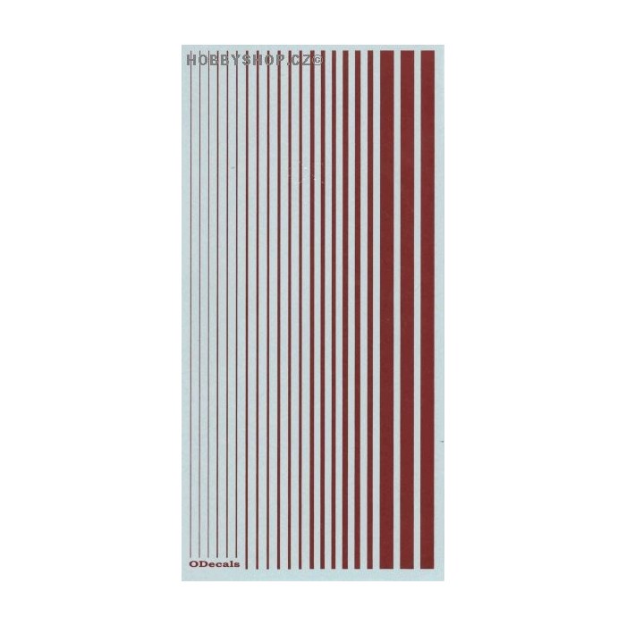 Insignia Red (F.S.31936) Slim Strips