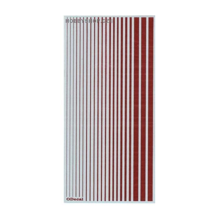 Insignia Red (F.S.11136) Slim Strips
