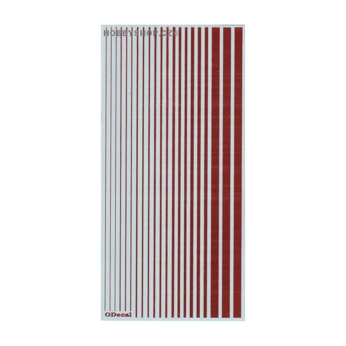 Insignia Red (F.S.11136) Slim Strips