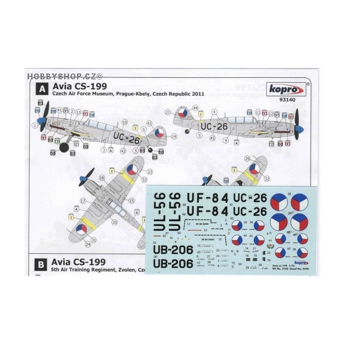 Avia CS-199 Two-Seater - 1/72 decal