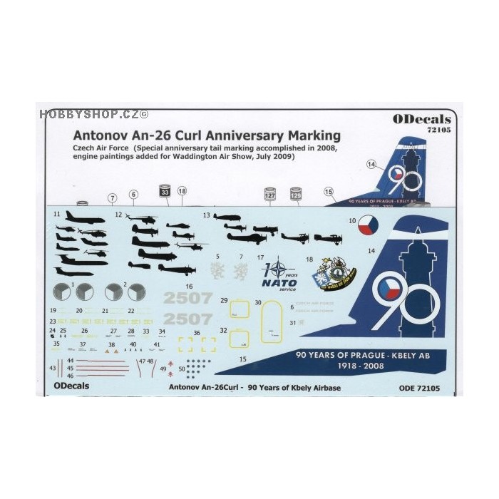 An-26 Curl Anniversary Marking - 1/72 decal