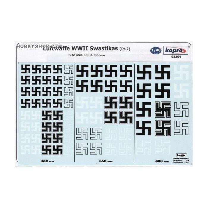 Luftwaffe Swastikas Pt.2 - 1/48 decal