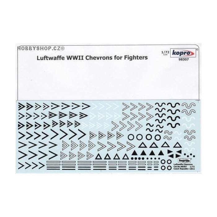 Luftwaffe Chevrons for Fighters - 1/72 decal