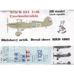 Avia B-534 Czechoslovakia - 1/48 decal