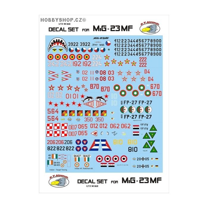 MiG-23MF - 1/72 decal