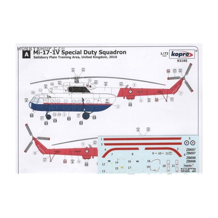 Mi-17-1V Special Duty Squadron - 1/72 decal