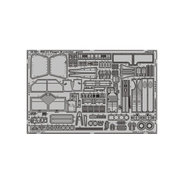 MiG-27 Flogger D exterior - 1/48 PE set