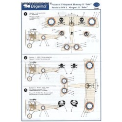 Nieuport 11 in WWI - 1/72 decals