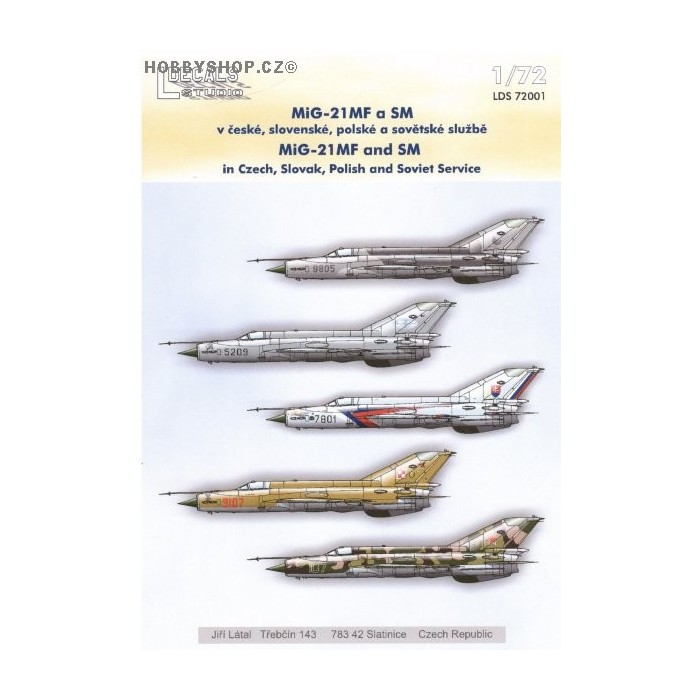 MiG-21MF/SM - 1/72 decals