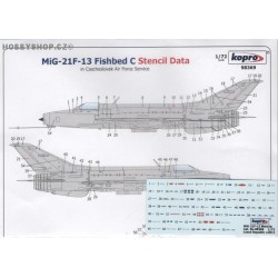 MiG-21F-13 Fishbed C Stencils - 1/72 decal