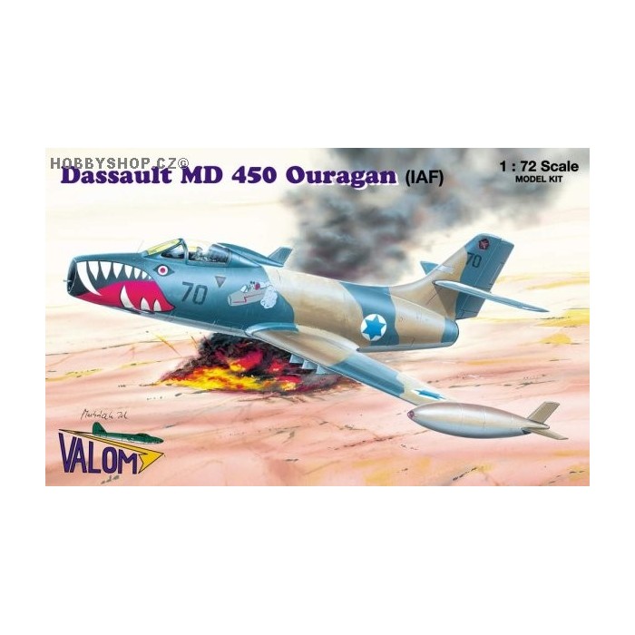 Dassault MD 450 Ouragan Israel - 1/72 kit