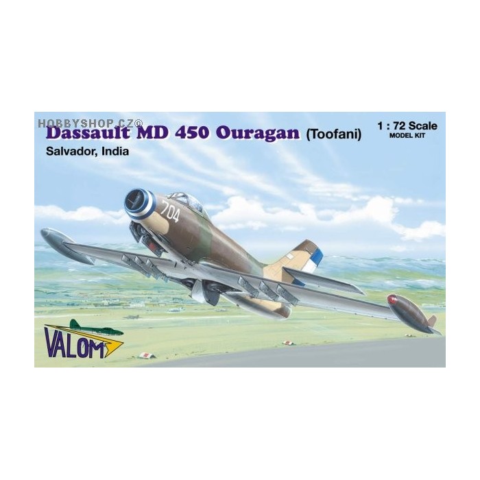 Dassault MD 450 Ouragan Salvador & India - 1/72 kit