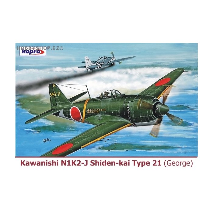 Kawanishi N1K2-J Shiden-kai Type 21 - 1/72 kit