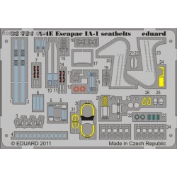 A-4E Escapac IA-1 seatbelts - 1/32 Painted PE set