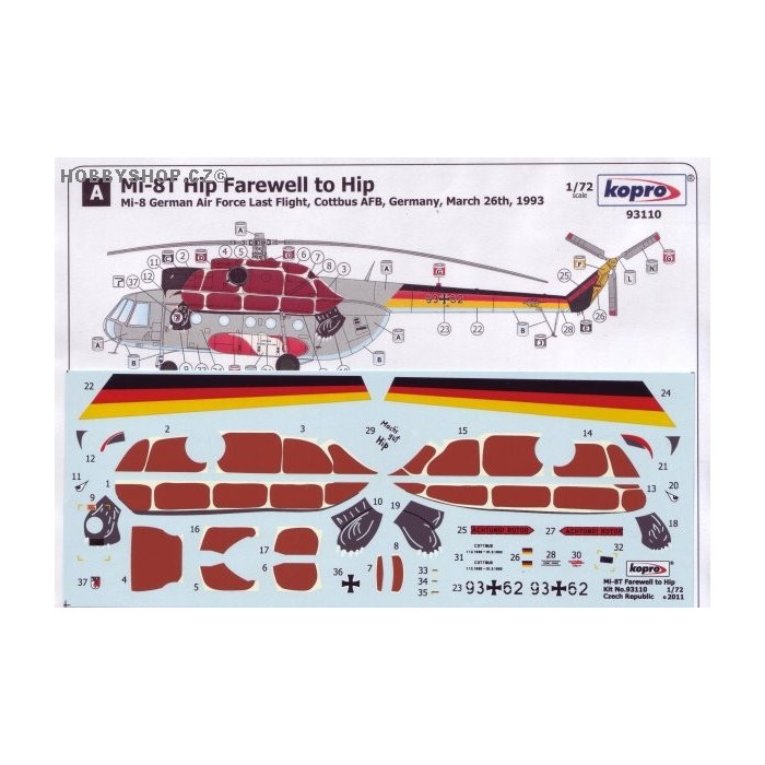 Mi-8T Hip Farewell to Hip - 1/72 decal