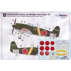 N1K2-Ja Shiden-kai Type 21 - 1/72 decal