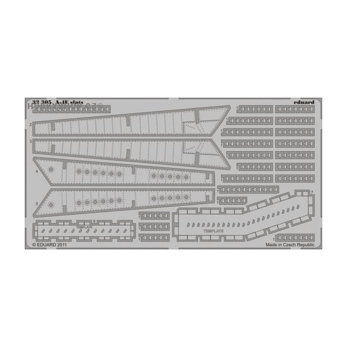 A-4E slats - 1/32 PE set