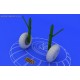 Bf 110 C/D main undercarriage wheels - 1/48 update set
