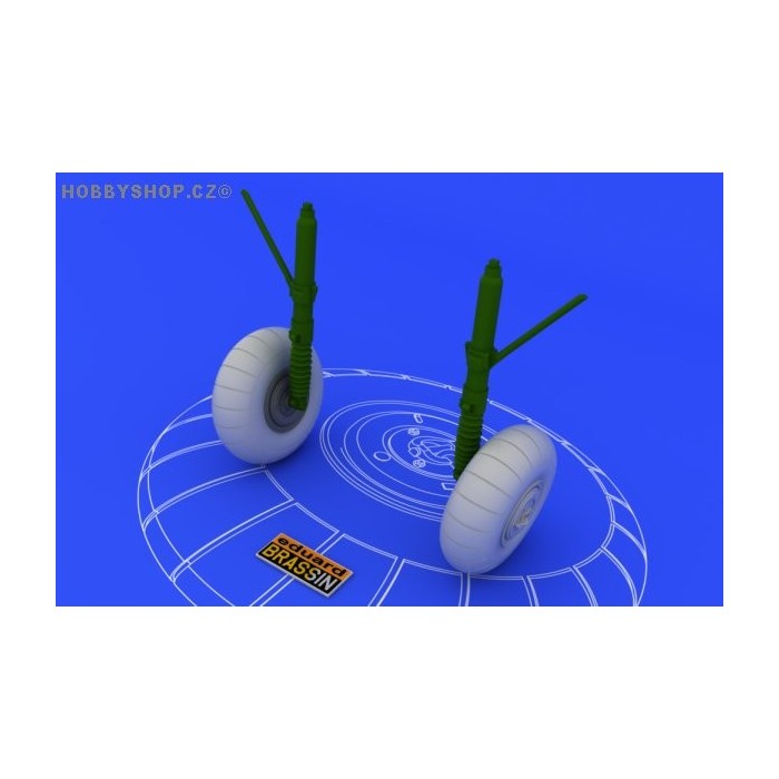 Bf 110 C/D main undercarriage wheels - 1/48 update set
