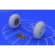 Bf 110 C/D main undercarriage wheels - 1/48 update set