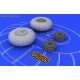 Bf 110 C/D main undercarriage wheels - 1/48 update set