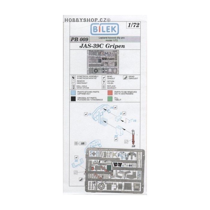 JAS-39C Gripen - 1/72 PE set