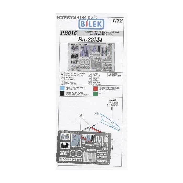 Su-22M4 - 1/72 PE set